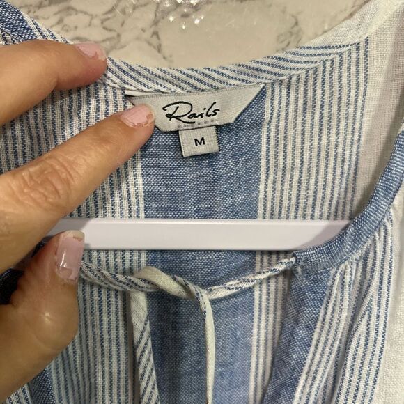 Rails Nevis Stripe Ashlyn Midi Dress Size M - Picture 7 of 13